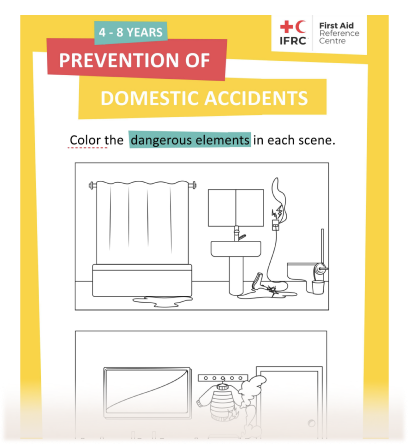 First Aid Activity Sheets - Ages 4-8 years