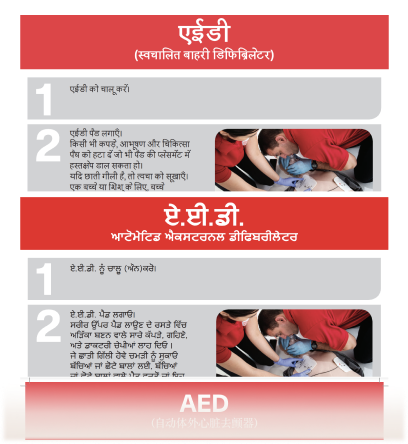 First Aid and CPR Posters in Various Languages