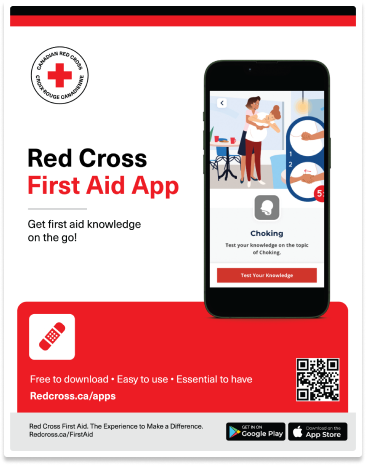 Red Cross First Aid App Poster